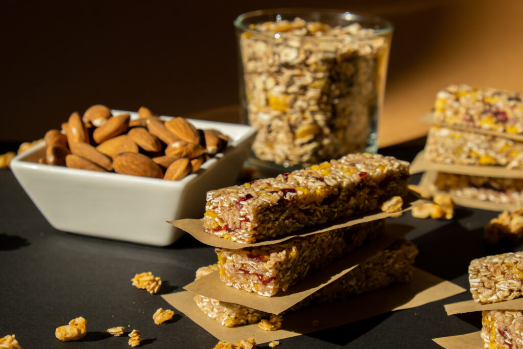 homemade granola energy bar variety of homemade protein granola breakfast bars ingredients nuts